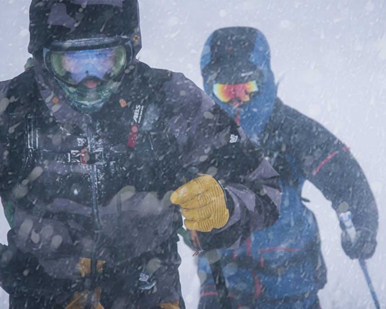 snowstorm at onekotan